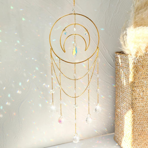 Roomtery Crying Moon Crystal Suncatcher