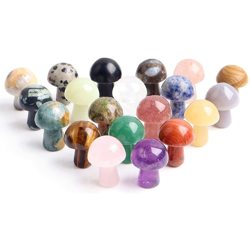 Roomtery Crystal Mushroom Mini Sculpture