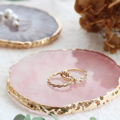 Roomtery Crystal Slice Jewelry Coaster