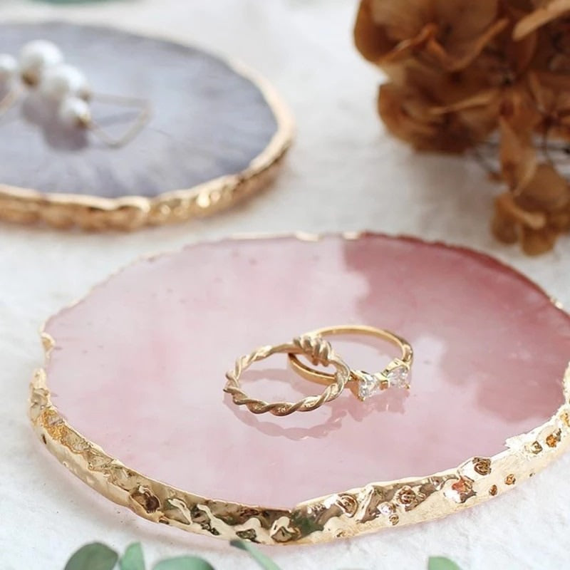 Roomtery Crystal Slice Jewelry Coaster