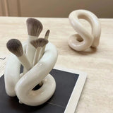 Roomtery Curvy Ceramic Makeup Brush Holder, view 2