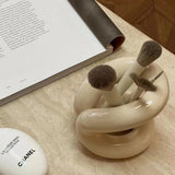Roomtery Curvy Ceramic Makeup Brush Holder, view 3