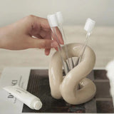 Roomtery Curvy Ceramic Makeup Brush Holder, view 4