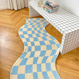 Roomtery Curvy Edge Pastel Checker Rug, view 2