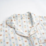Roomtery Cute Bear Print Long-Sleeve Pajama Set, view 2