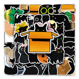 Roomtery Cute Black Cat Sticker Pack, view 2