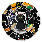Roomtery Cute Black Cat Sticker Pack, view 3