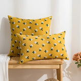 Roomtery Cute Embroidered Flowers Cushion Cover, view 2