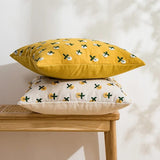 Roomtery Cute Embroidered Flowers Cushion Cover, view 4
