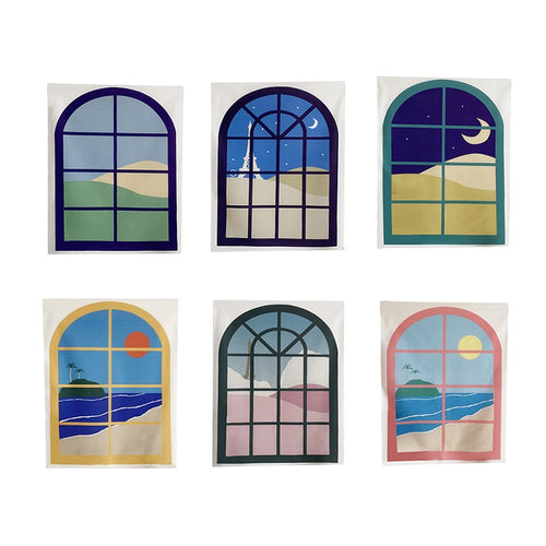 Roomtery Cute Fake Window Tapestry