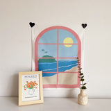 Roomtery Cute Fake Window Tapestry, view 2