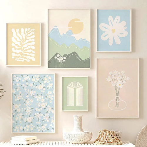 Roomtery Cute Pastel Drawings Canvas Posters