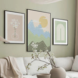 Roomtery Cute Pastel Drawings Canvas Posters, view 3