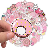 Roomtery Cute Pastel Pink Sticker Pack, view 4
