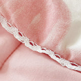 Roomtery Pink Hearts Print Quilt, view 6