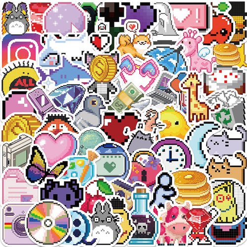 Roomtery Cute Pixel Art Sticker Pack