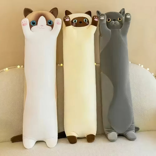 Roomtery Cute Sausage Cat Plush Throw Pillow