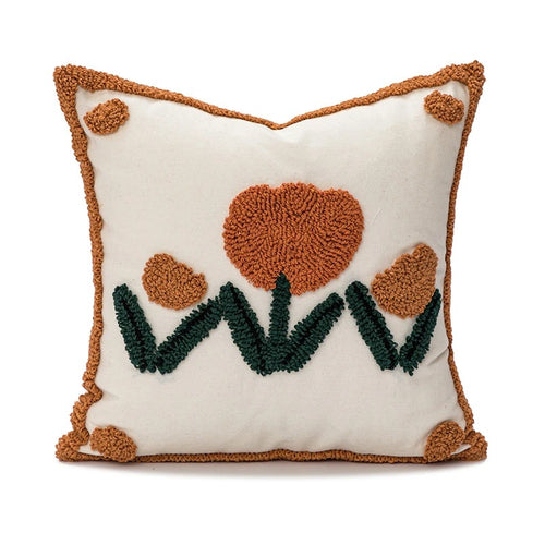 Roomtery Cute Tulip Tufted Cushion Cover
