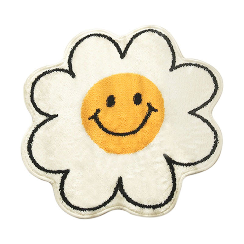 Roomtery Daisy Flower Accent Rug