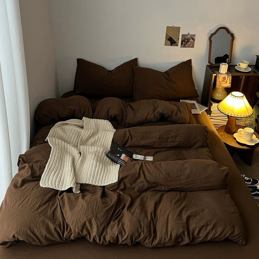 Roomtery Dark Brown Shades Bedding Set