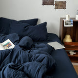 Roomtery Deep Blue Ocean Minimalist Bedding Set, view 4