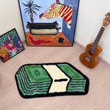 Roomtery Dollar Cash Stack Tufted Rug, view 4
