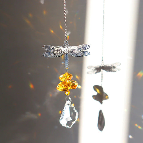 Roomtery Dragonfly Crystal Light Catcher