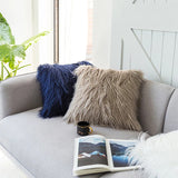 Roomtery Dusty Faux Fur Cushion Cover, view 2