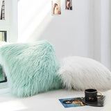 Roomtery Dusty Faux Fur Cushion Cover, view 3