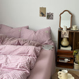 Roomtery Dusty Purple Gingham Bedding Set, view 4