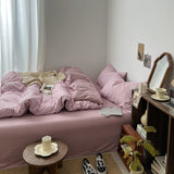 Roomtery Dusty Purple Gingham Bedding Set, view 6