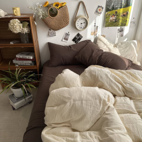 Roomtery Earthy Tones Aesthetic Bedding Set