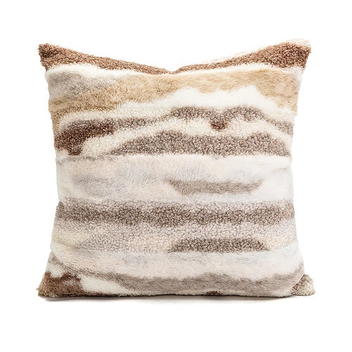 Roomtery Earthy Tones Plush Cushion Cover