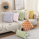 Roomtery Embroidered Daisies Cushion Cover, view 4