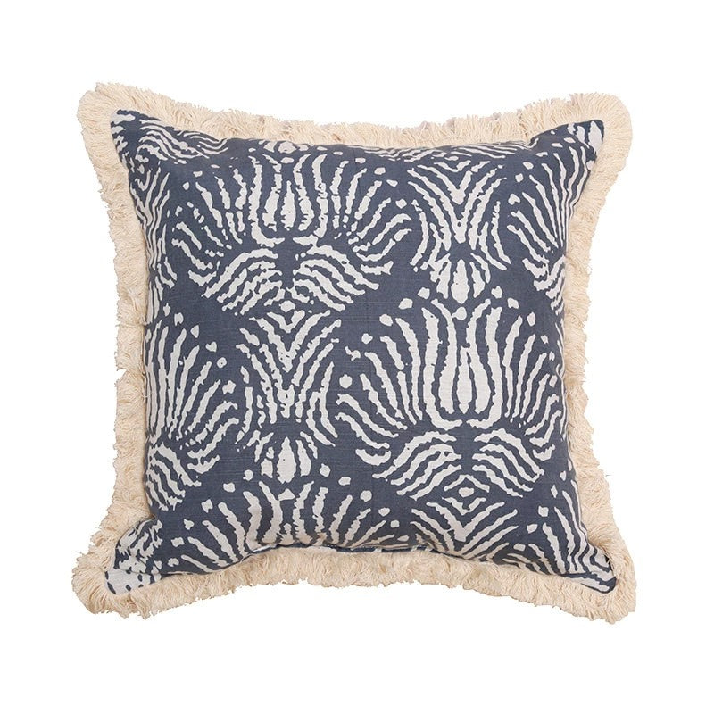 Roomtery Ethnic Motifs Fringed Cushion Cover