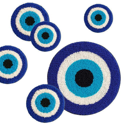 Roomtery Evil Eye Embroidered Coaster