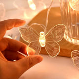 Roomtery Fairy Butterflies Aesthetic String Lights, view 5