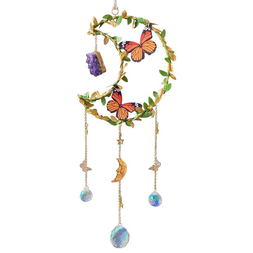Roomtery Fairy Butterfly Moon Suncatcher