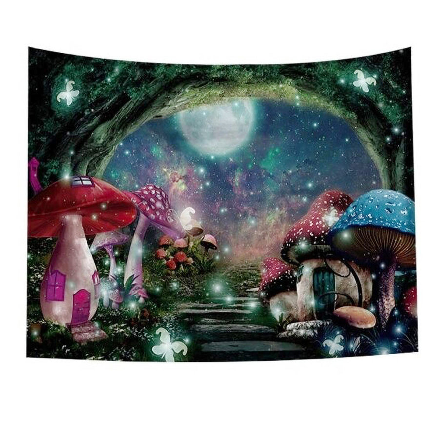 Roomtery Fairy Mushrooms World Tapestry