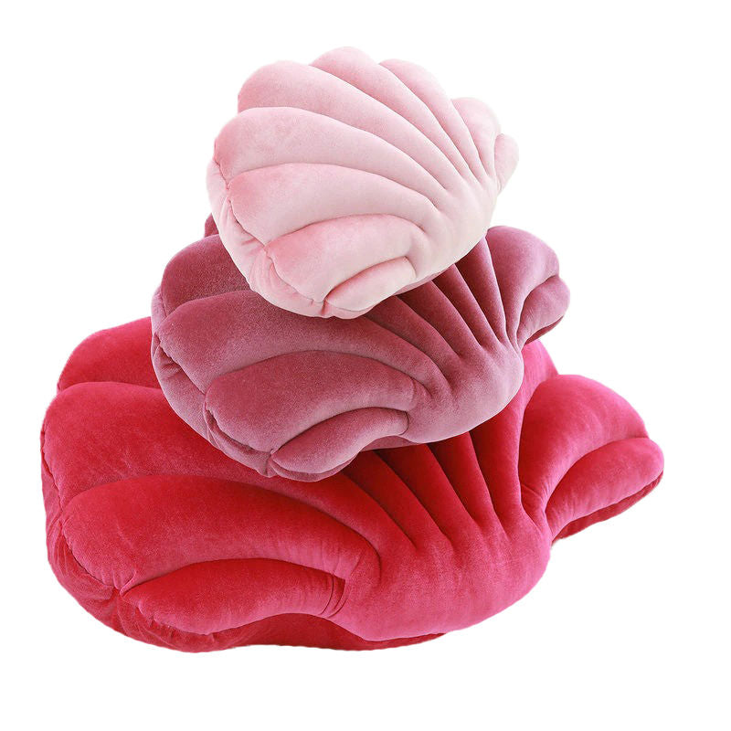Roomtery Sea Shell Velvet Throw Pillow