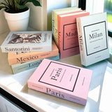 Roomtery Fashion City Minimalist Fake Book Storage Box, view 2
