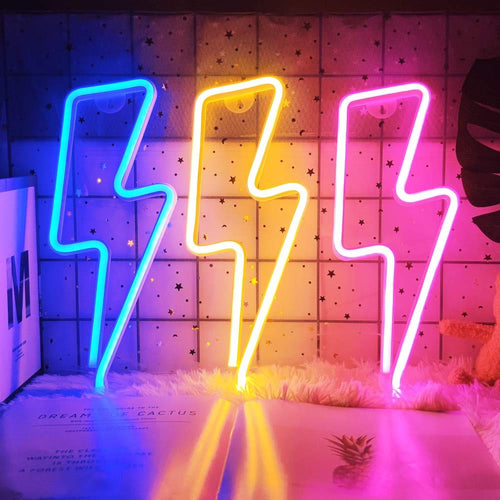 Roomtery Lightning Bolt Neon Sign
