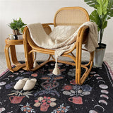 Roomtery Floral Moon Phases Woven Throw Blanket, view 3