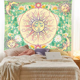 Roomtery Floral Zodiac Sun & Moon Tapestry, view 3