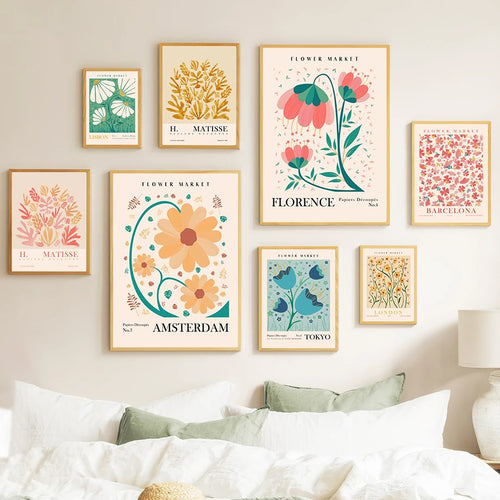 Roomtery Flower Art Canvas Posters