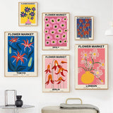Roomtery Flower Market Gallery Wall Canvas Posters, view 3