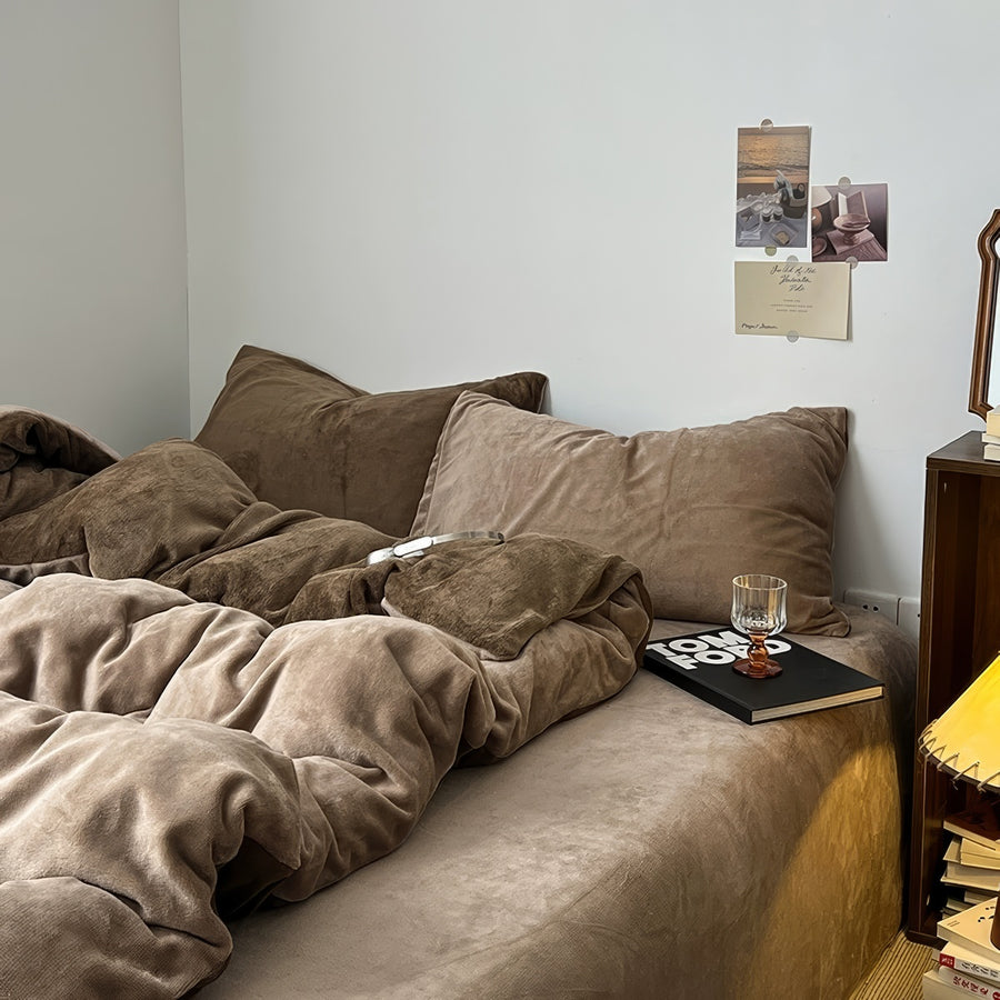 Roomtery Fluffy Fleece Winter Bedding Set