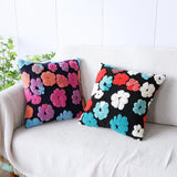Roomtery Fluffy Flowers Retro Cushion Cover, view 2
