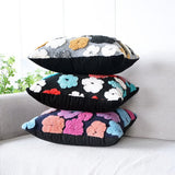 Roomtery Fluffy Flowers Retro Cushion Cover, view 4