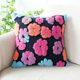 Roomtery Fluffy Flowers Retro Cushion Cover, view 5